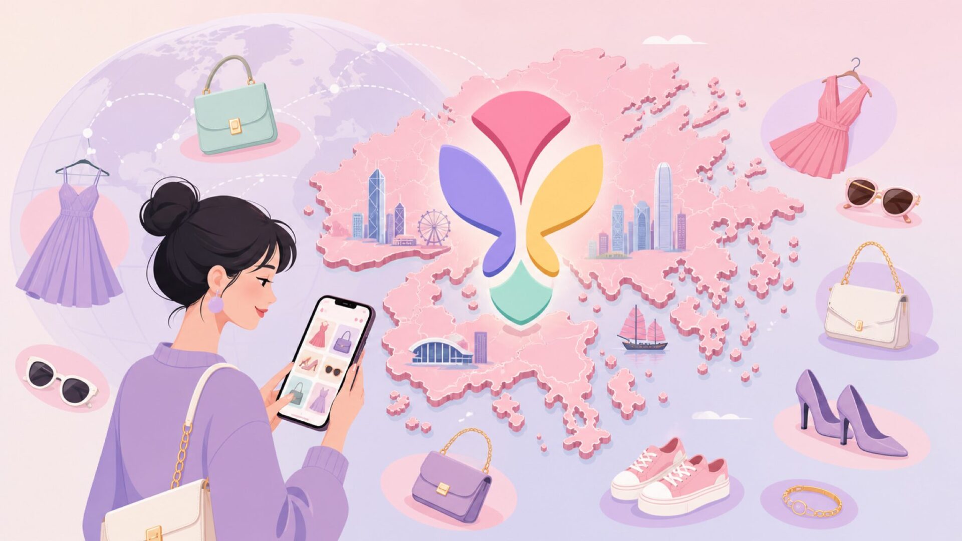 香港を拠点にSNSで成長したCiderブランドを表すイラスト