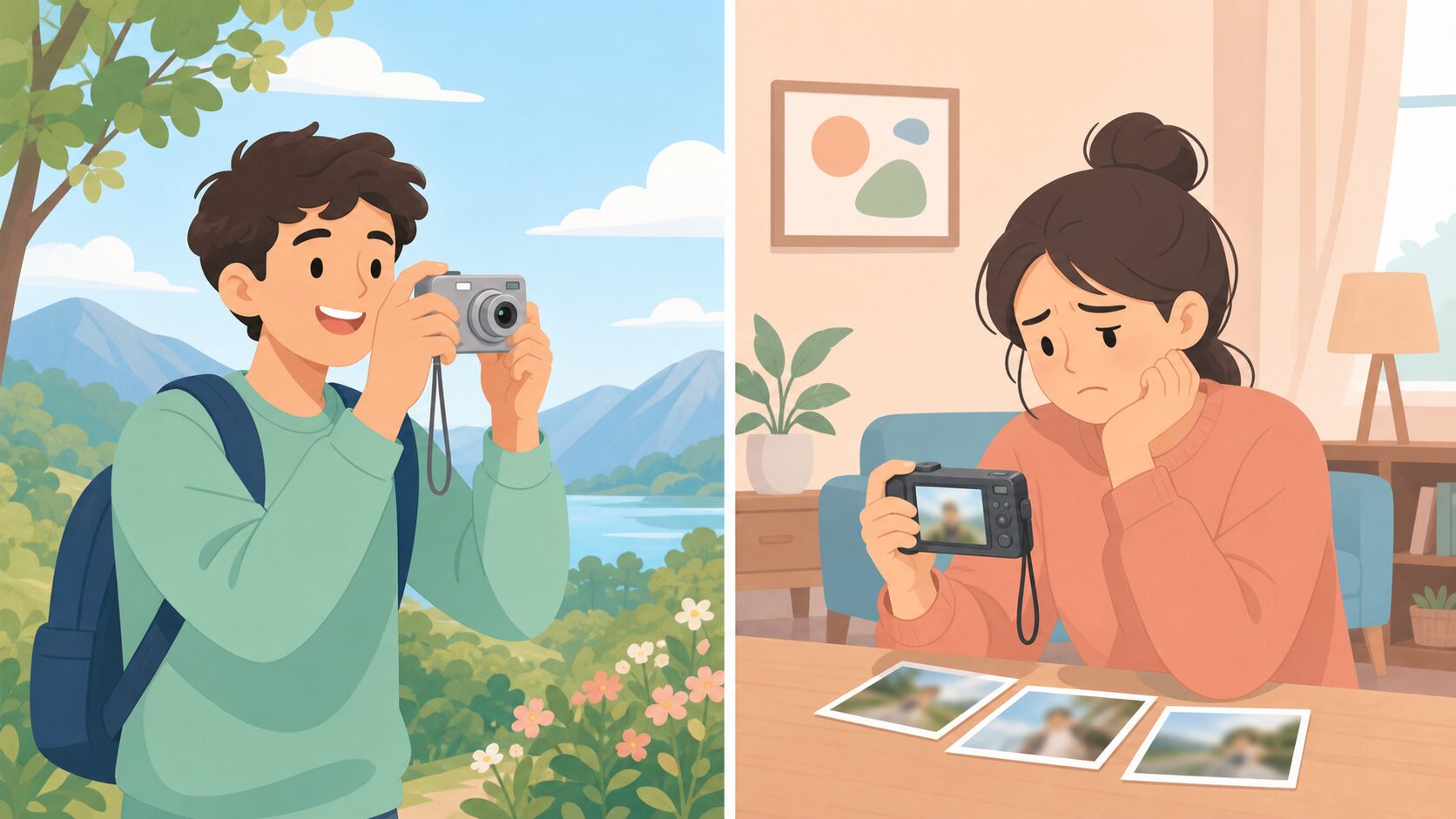 東京のオフィスで働く日本企業のチームイラスト