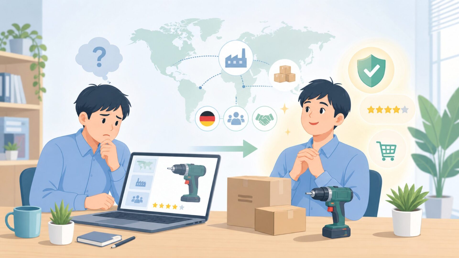 ParksideとLidl（リドル）の関係をやさしく整理を表すイラスト