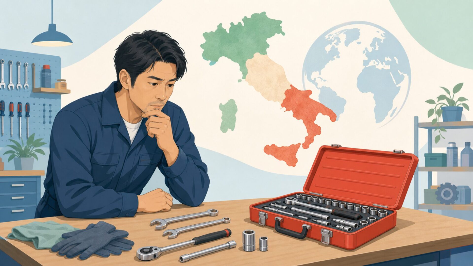 Beta Toolsの発祥国とブランドの正体を確認するイラスト