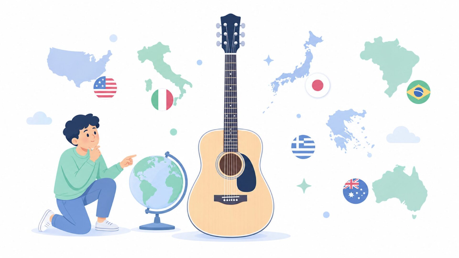 PEOZブランドの製造国を調べているイラスト