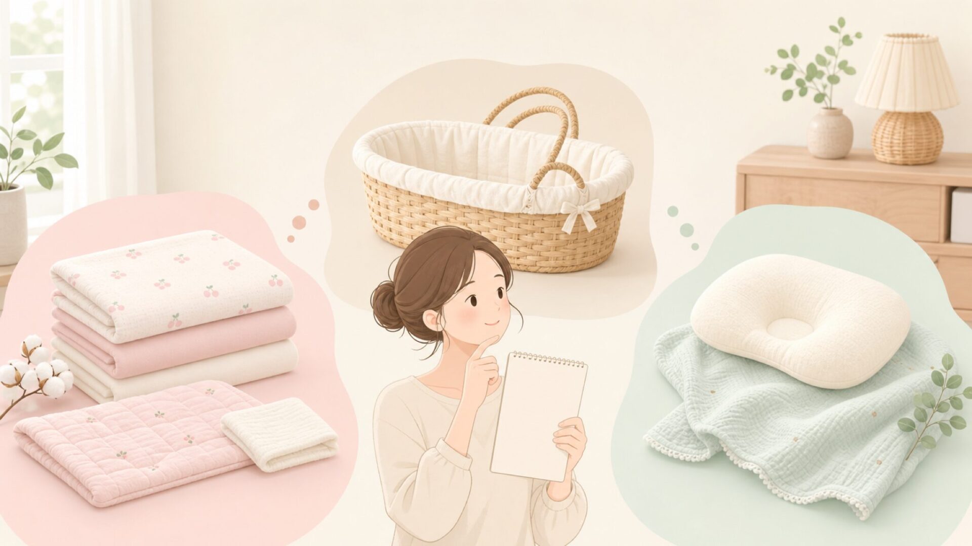 人気アイテムを比較して選ぶベビー用品イラスト