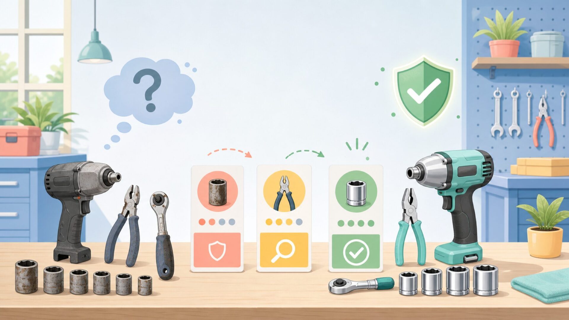 Busy Bee Toolsの工具は信頼できる？品質の見極め方を表すイラスト