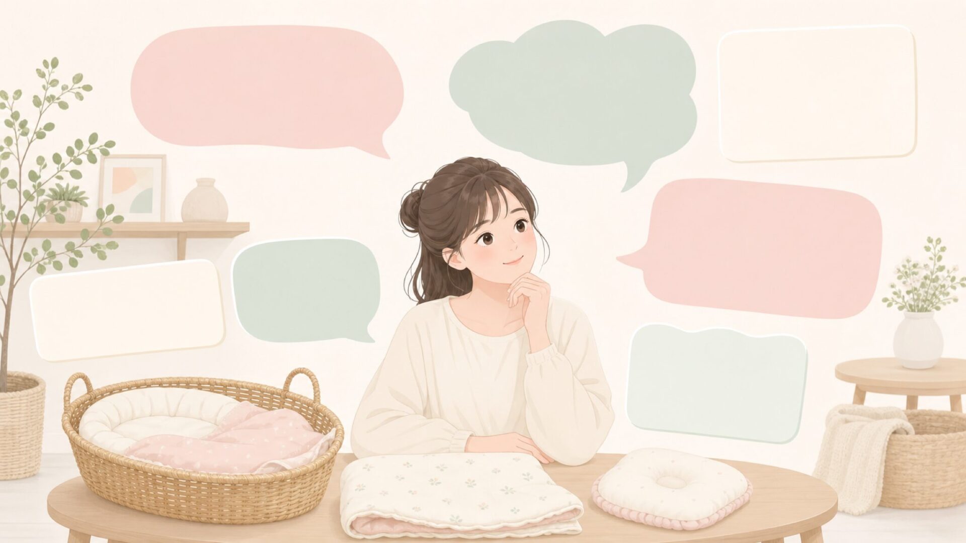 購入前の疑問を解消するFAQイラスト