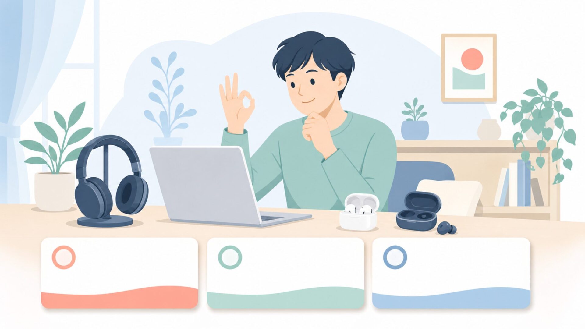 ヘッドホンの評判を整理して結論を確認する人