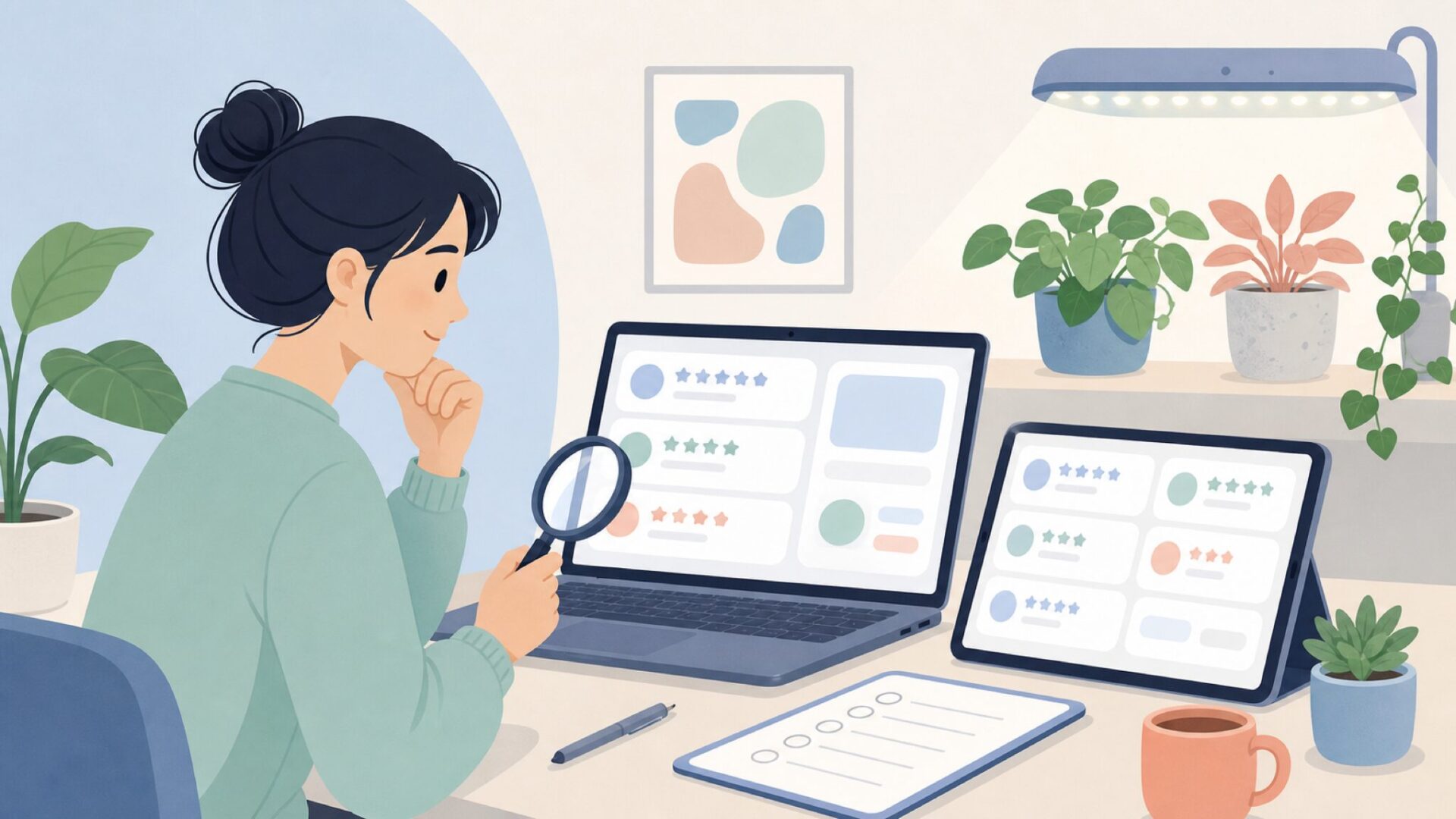 口コミを比較して購入判断するユーザー