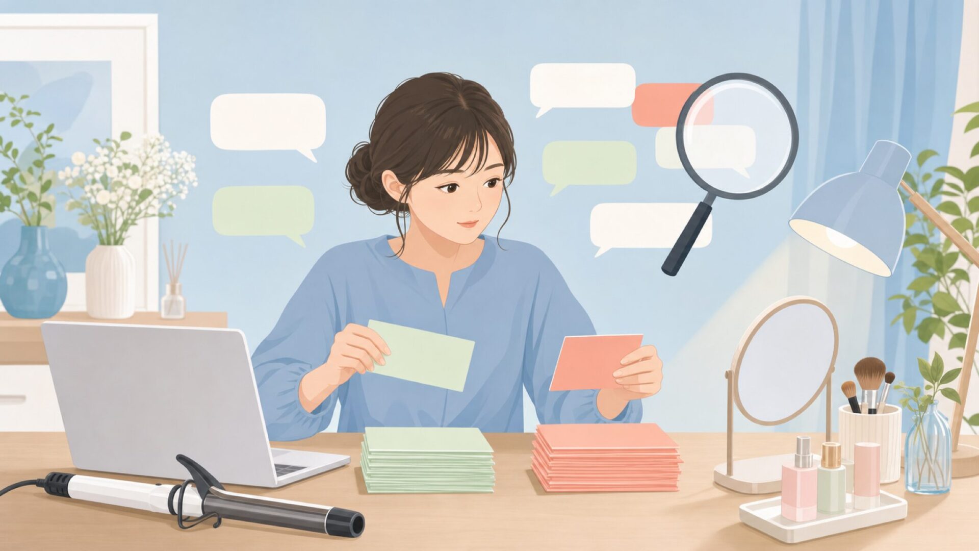 口コミの良し悪しを見分ける女性