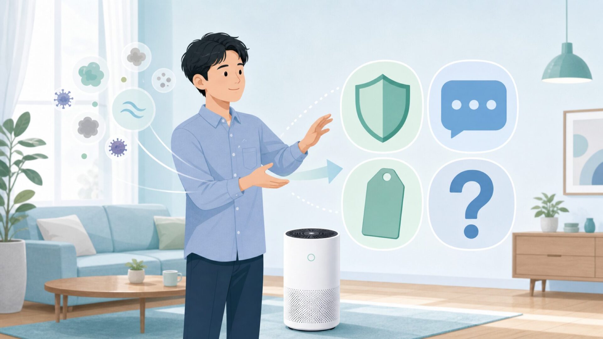不安要素を整理する人物