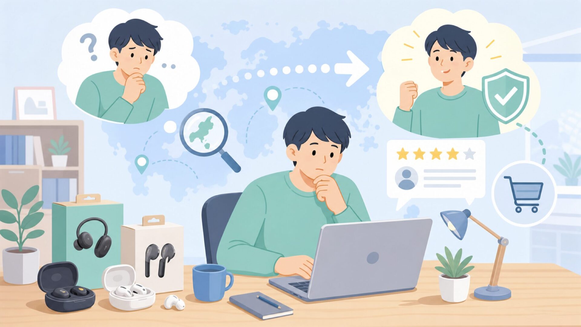 Aonearはどこの国のブランド？結論は中国系オーディオメーカーを表すイラスト