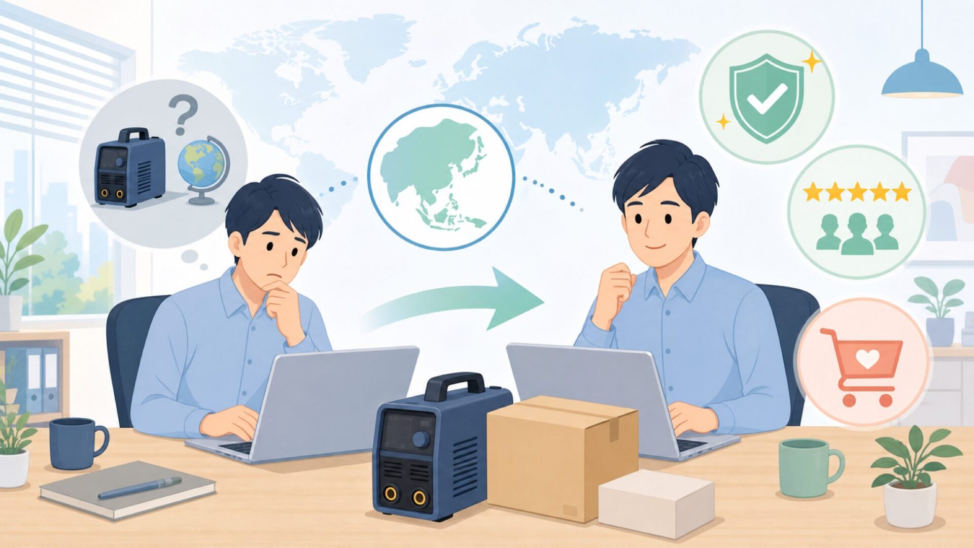PrimeWeldはどこの国のブランドか — 答えはアメリカ発のメーカーを表すイラスト
