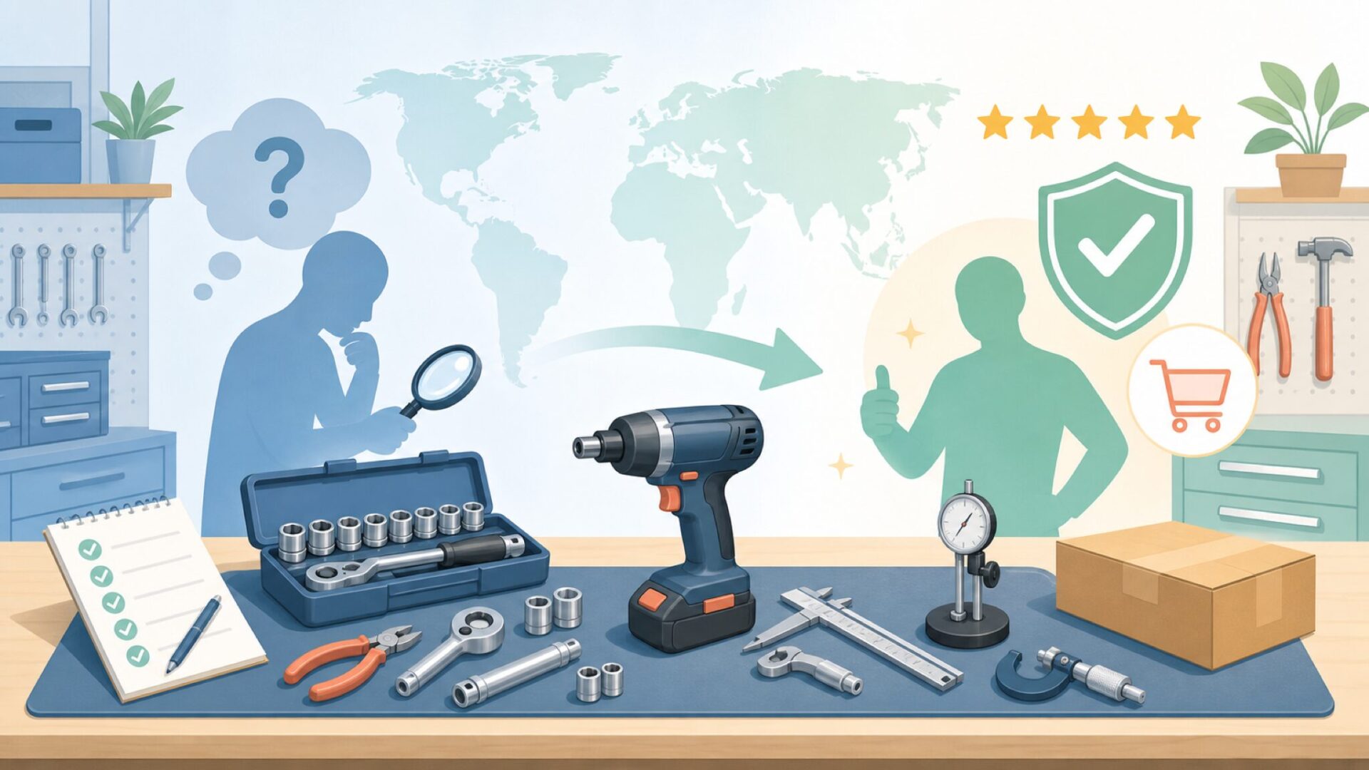 General Toolsはどこの国のブランド？結論から先にお伝えしますを表すイラスト