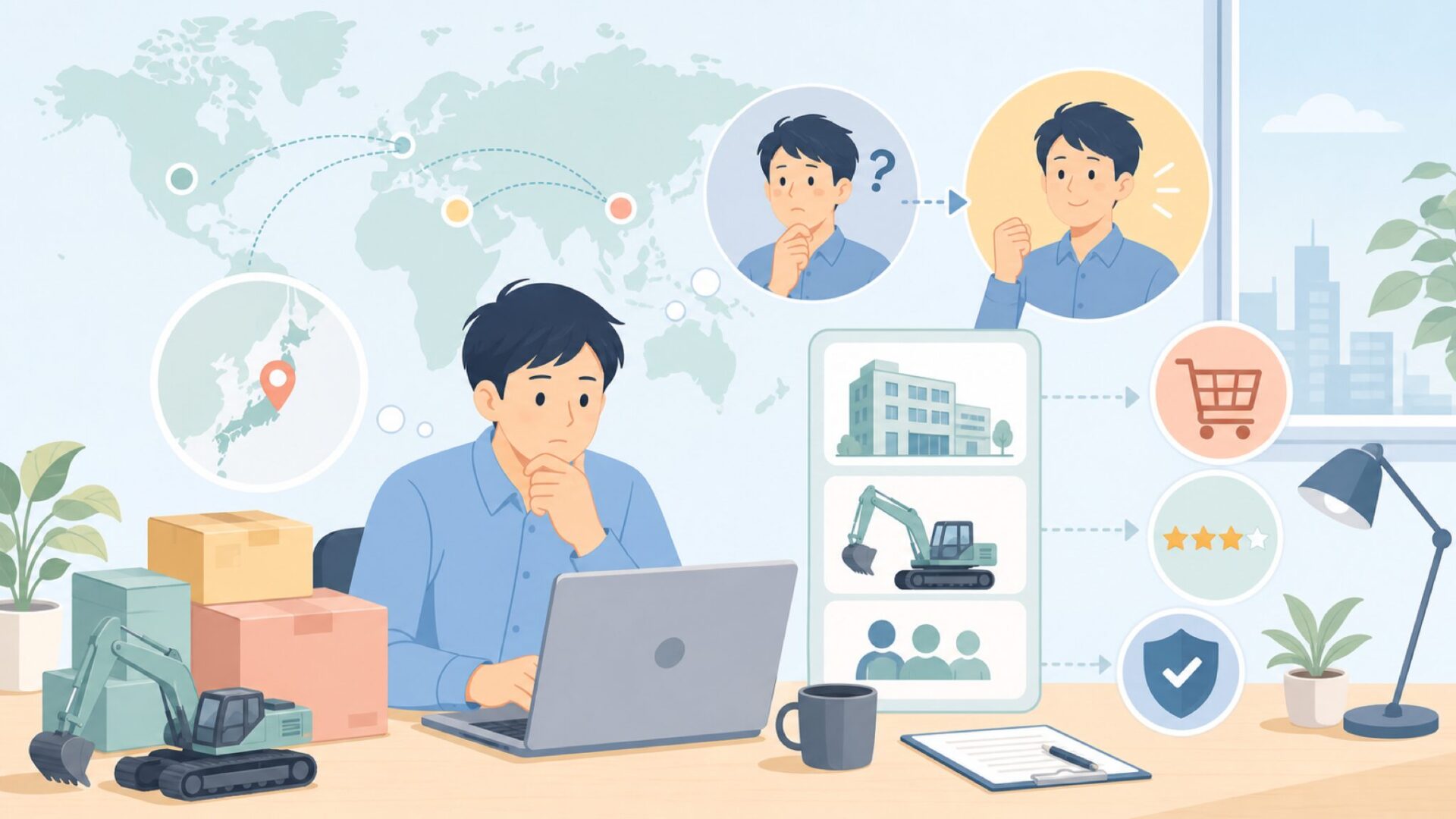 NPKはどこの国の会社かを結論から確認するを表すイラスト