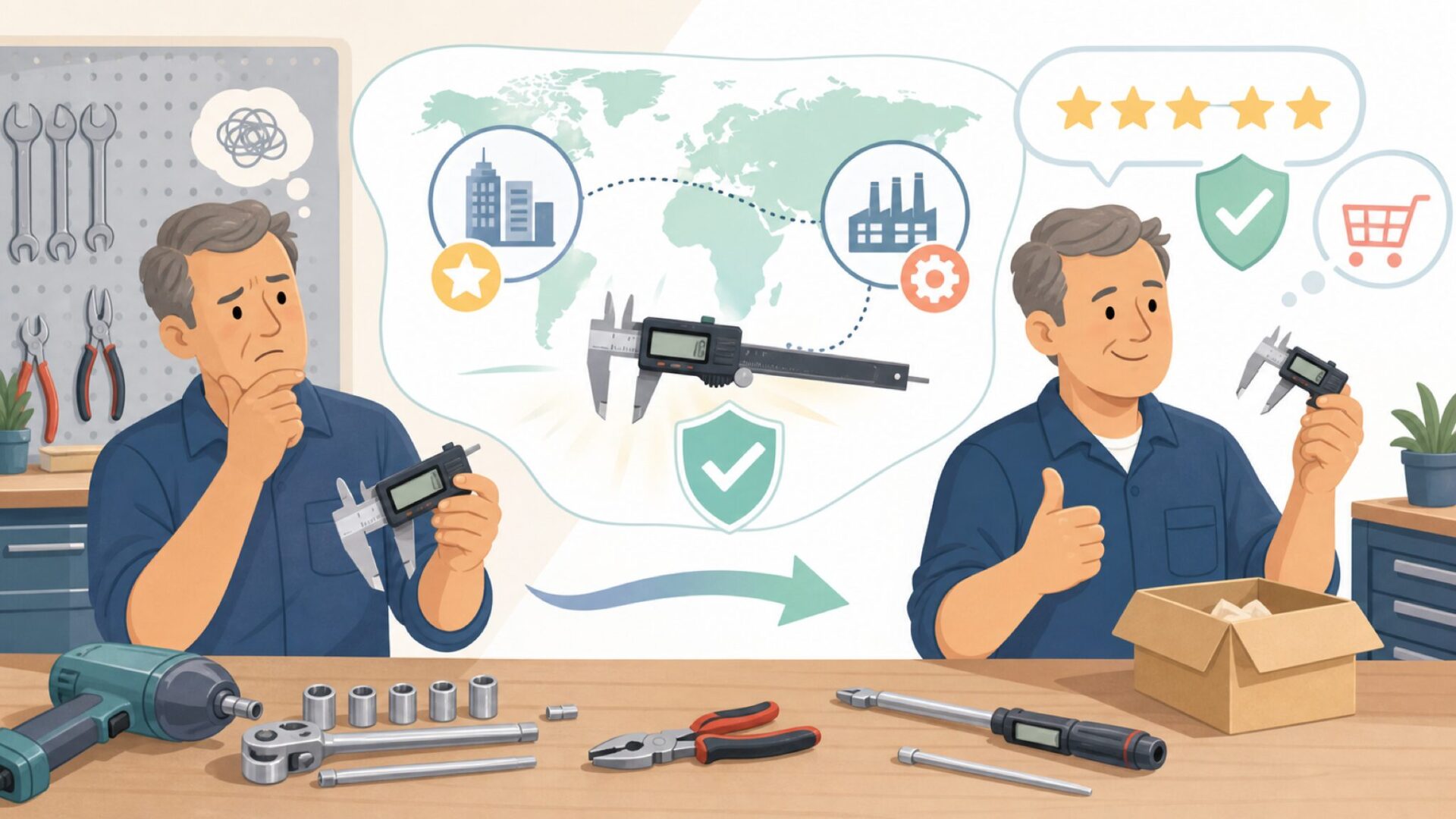 iGagingはどんな会社？ブランドの立ち位置を知るを表すイラスト