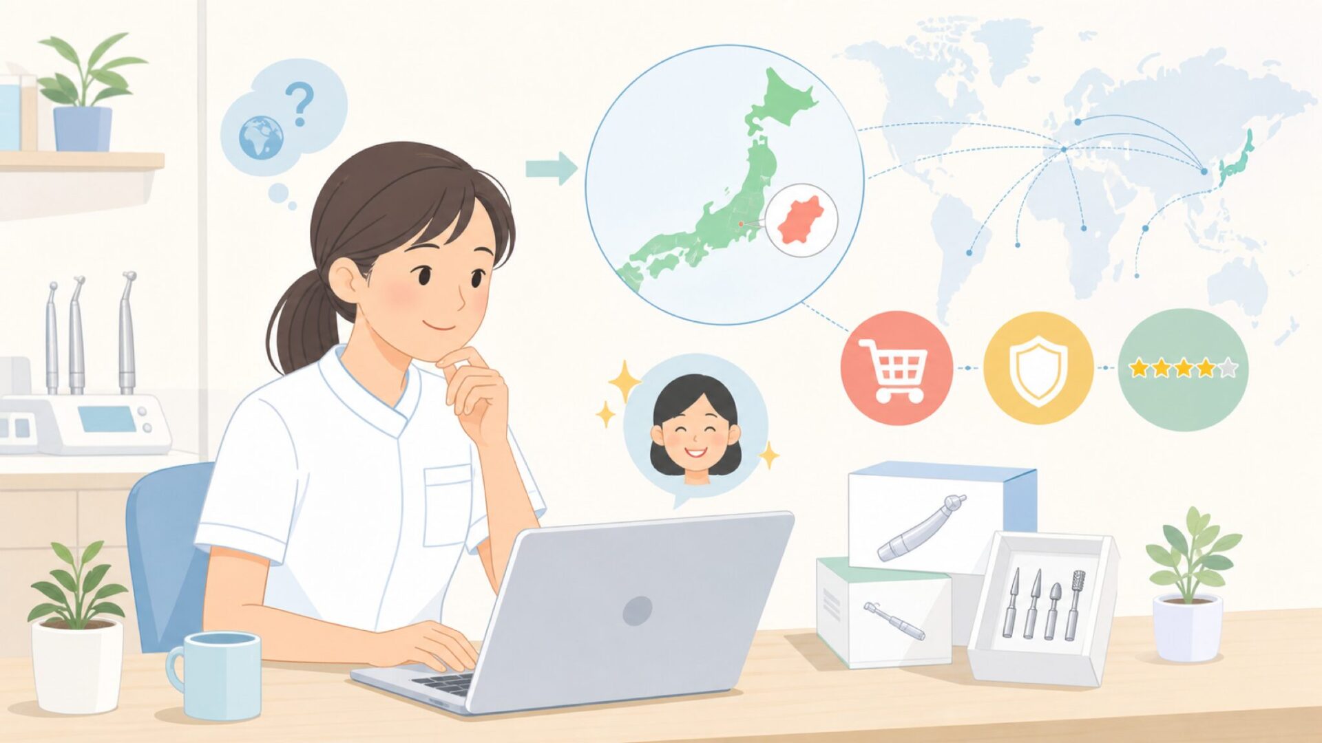 アルファベットに惑わされない：「NSK」が外資に見える3つの理由を表すイラスト