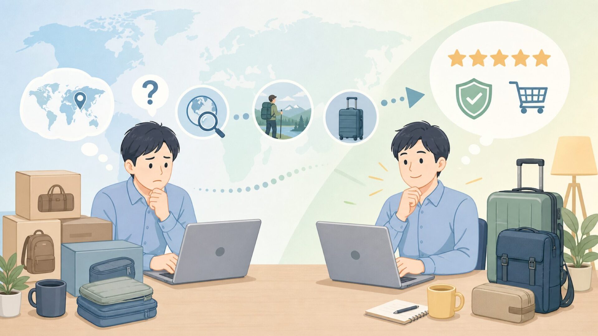 Eagle Creekの歴史とVF傘下が裏づける信頼性を表すイラスト
