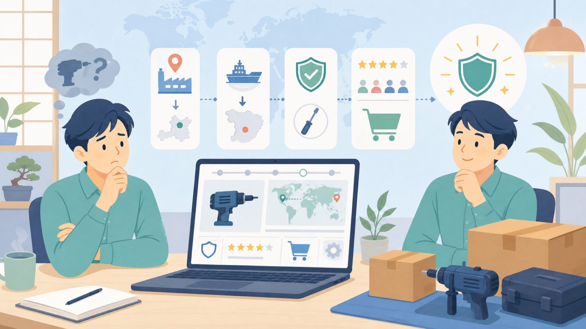 ENEACROはどんな工具を作っている？主力はロータリーハンマーを表すイラスト