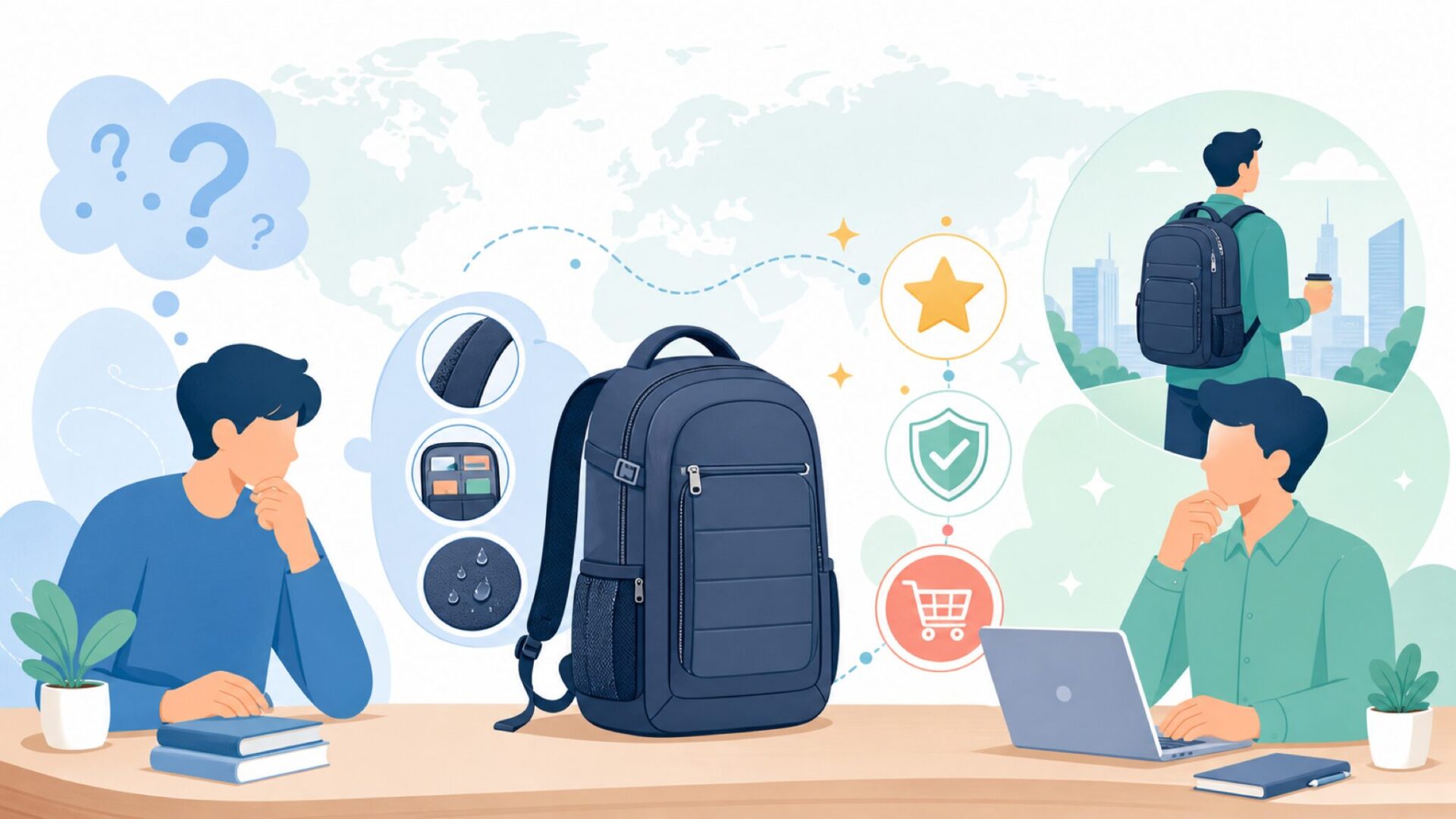 AIBAGの製品ラインナップを表すイラスト