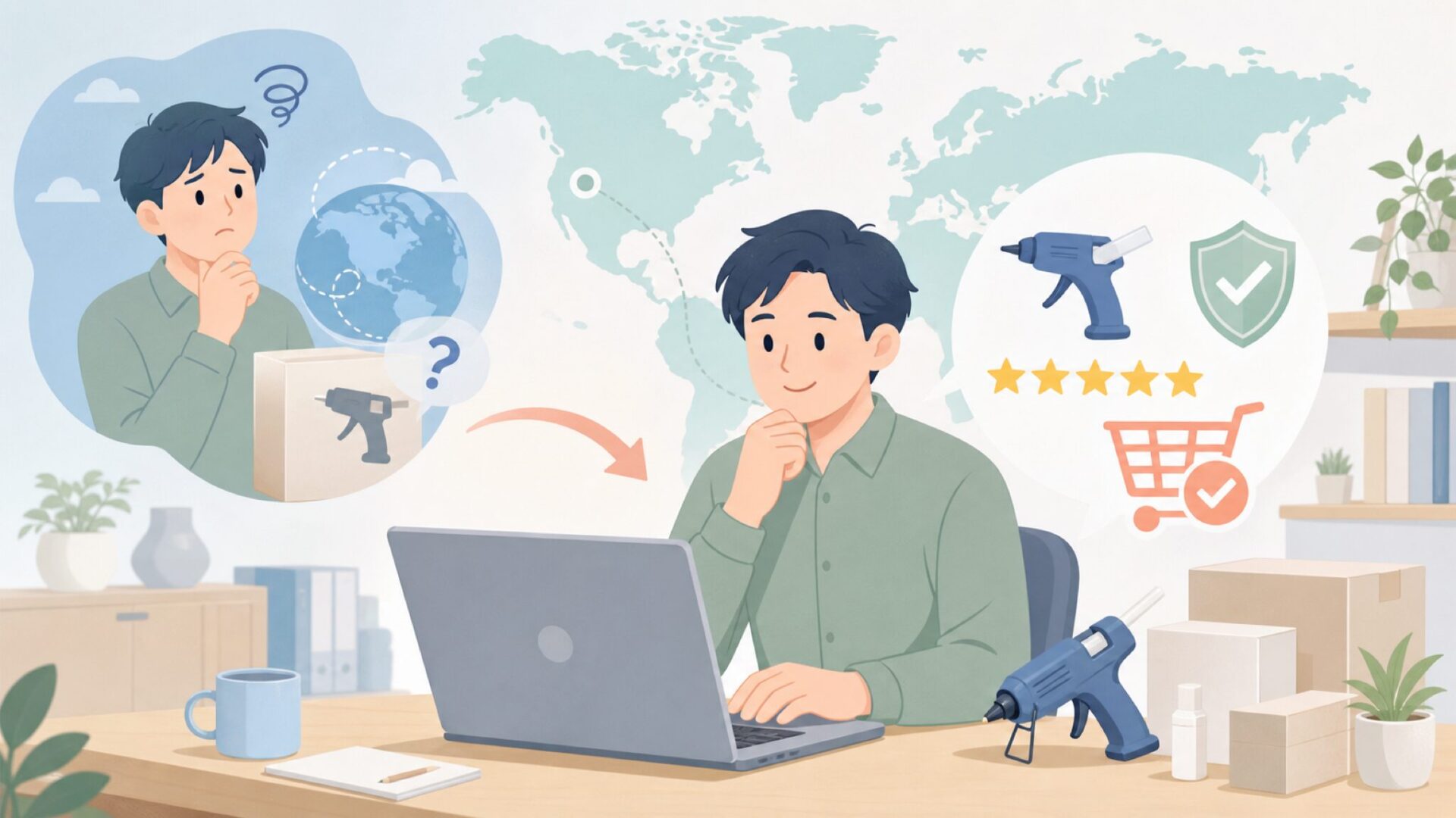 Surebonderの主力製品と得意な使い道を表すイラスト