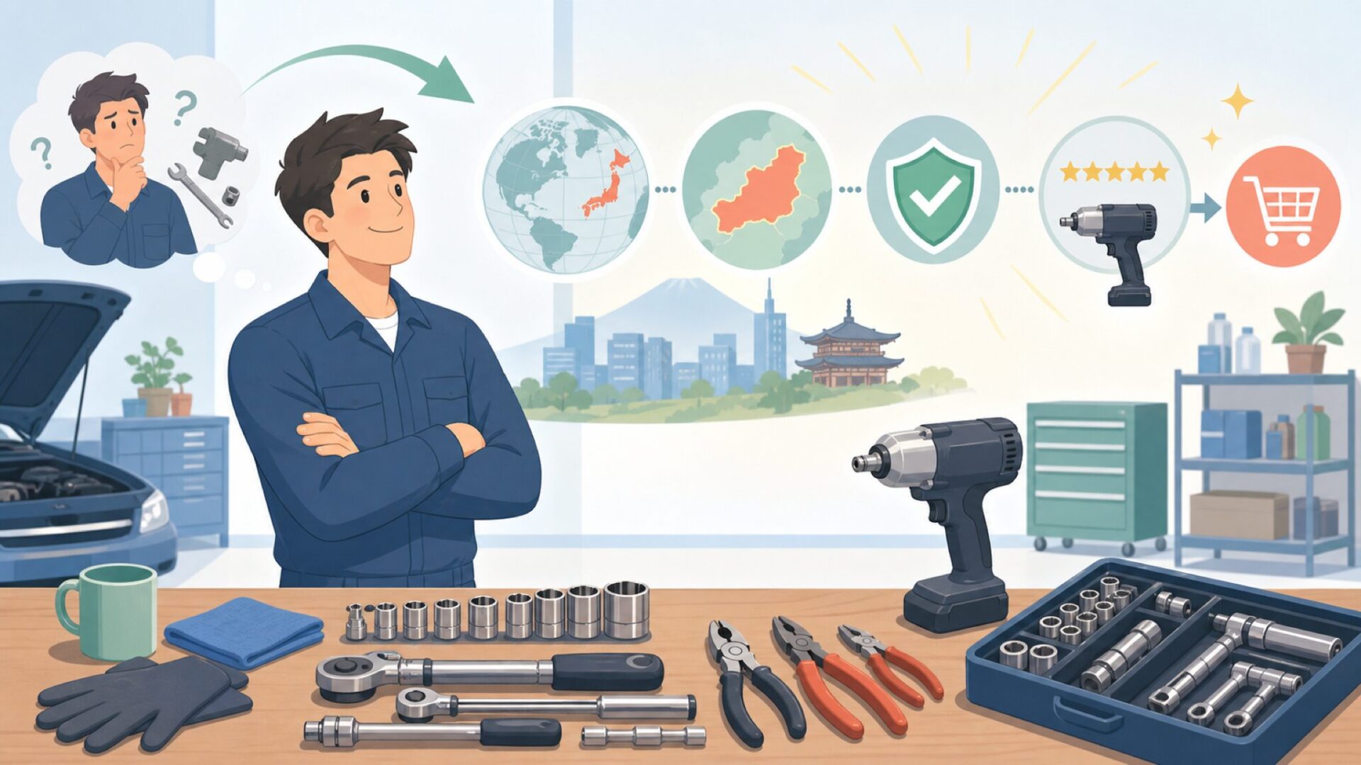 Kokenの代表製品と他ブランドとの違いを表すイラスト