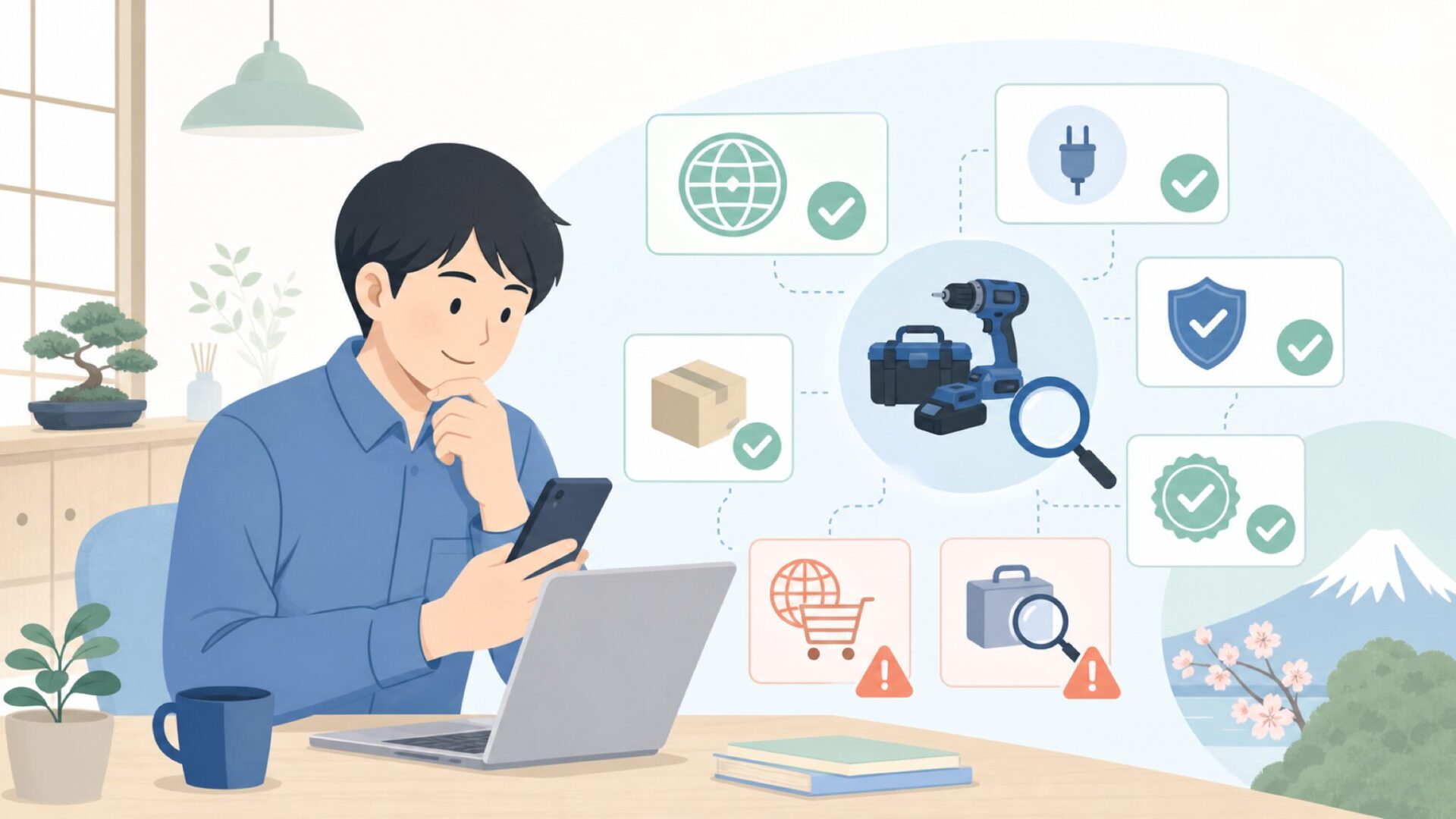 Kobaltは日本で買える?入手方法と使用上の注意を表すイラスト