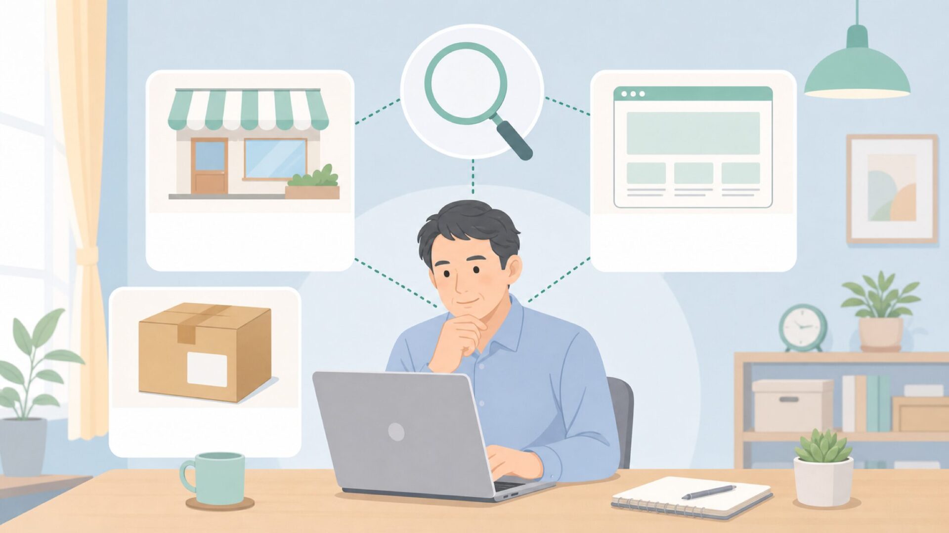 販売元情報を3つの視点で確認する人