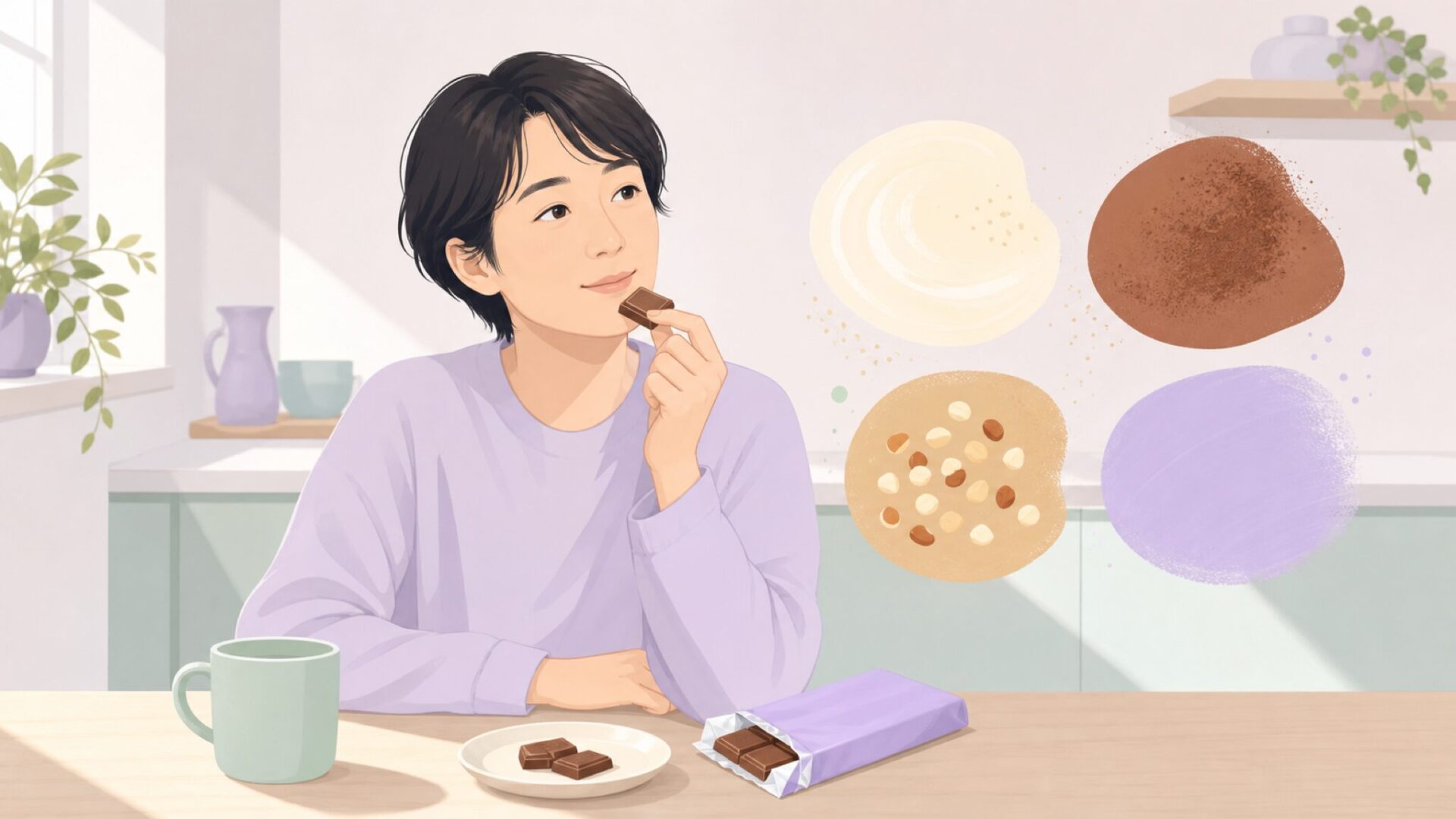 ミルカの味の傾向を確かめるイラスト