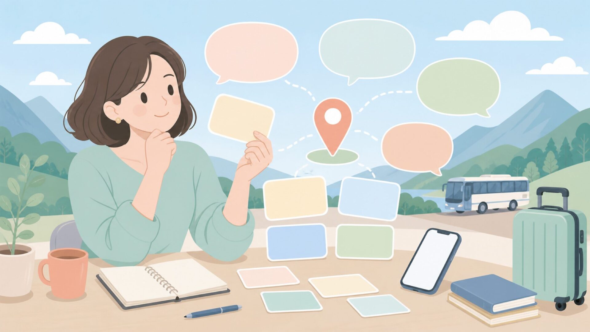 Pocheon旅行の疑問を整理する旅行者