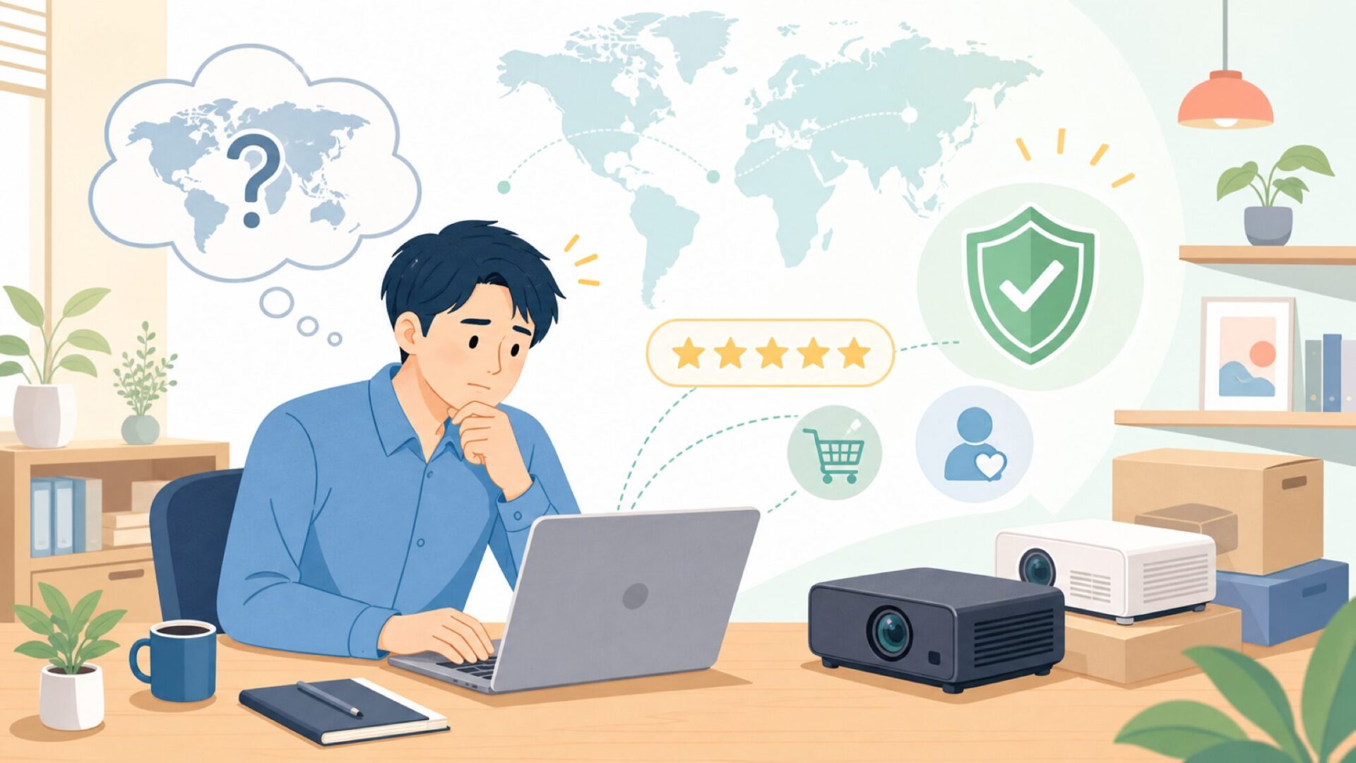 TOPTROはどこの国のメーカー？信頼できるブランドか実態調査と人気モデル解説の要点を表すイラスト