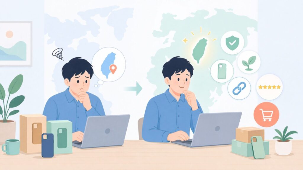 RhinoShieldはどこの国のブランド?台湾発・品質の根拠を徹底解説の要点を表すイラスト