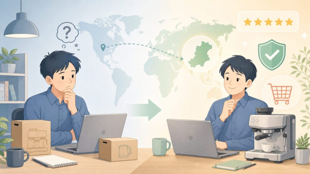Sage Appliancesはどこの国のブランド？信頼性と日本入手方法を解説の要点を表すイラスト