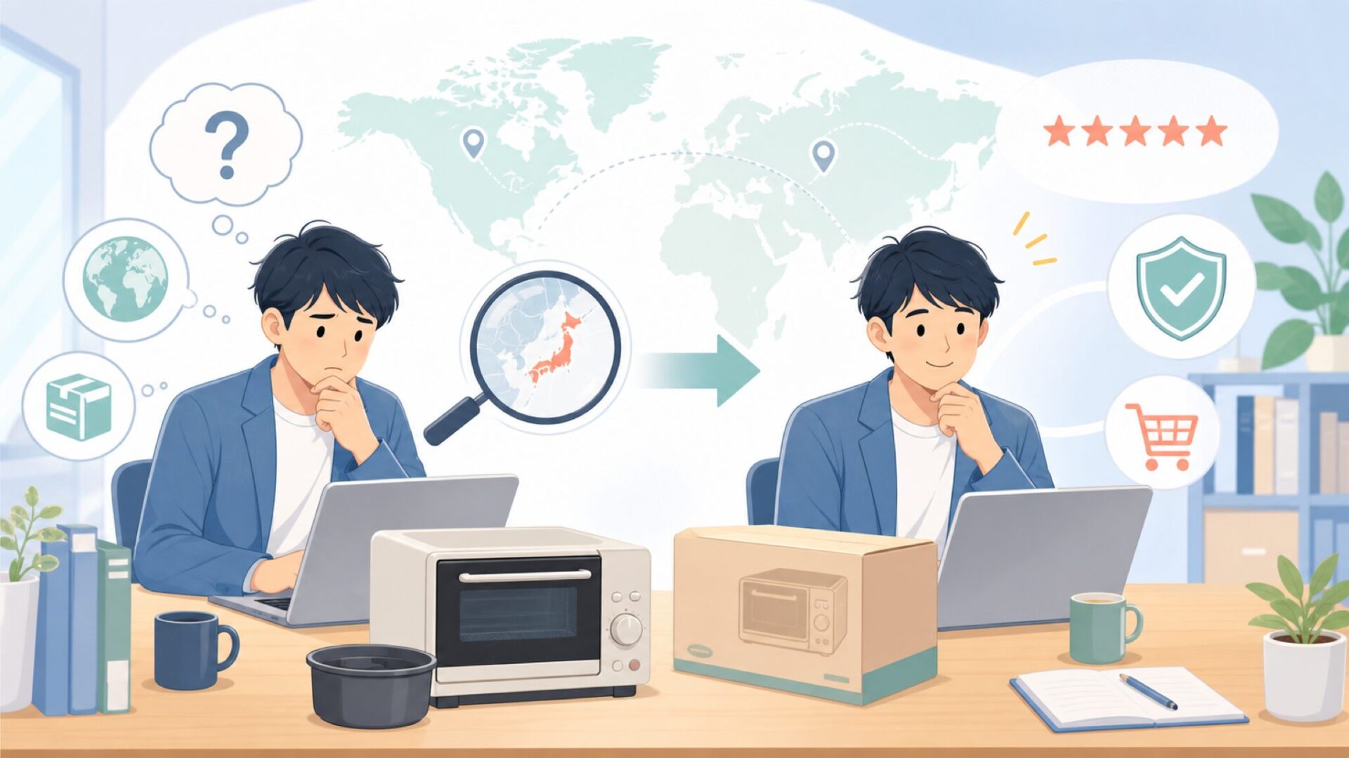 「Joule調理家電」はどこの国？ブレビル製の信頼性と日本購入ガイドの要点を表すイラスト