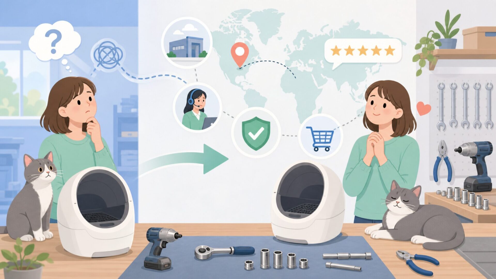 Litter-Robotはどこの国のメーカー？アメリカ発ブランドの信頼性と日本購入ガイドの要点を表す
