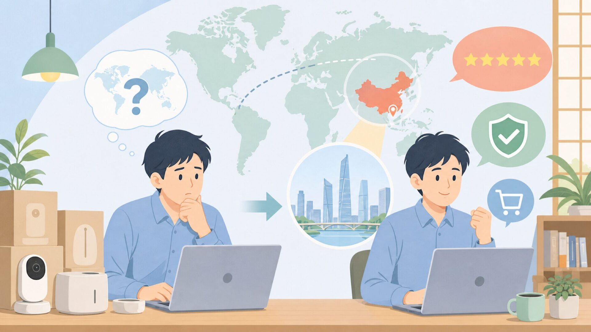 Petoneerはどこの国？中国発テック企業が手がける信頼の理由の要点を表すイラスト