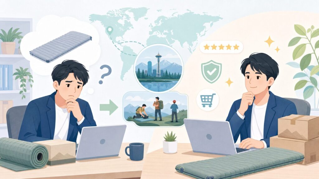 Therm-a-Restはどこの国のブランド？創業の歴史と高価格の理由を解説の要点を表すイラスト