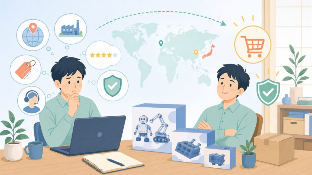 Freenoveはどこの国の会社？安さの理由と評判を本音で解説の要点を表すイラスト