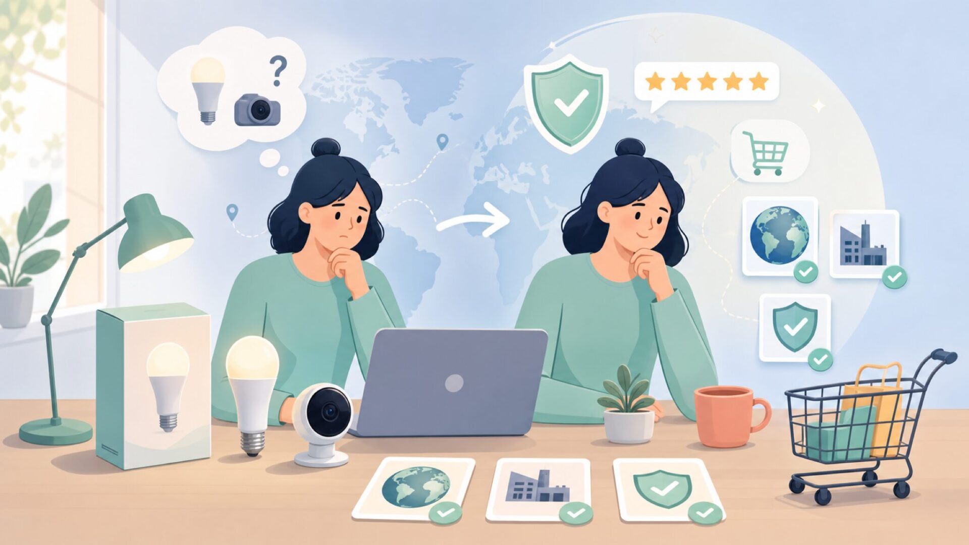 Cyncはどこの国のブランド?運営会社と安全性を一発解決の要点を表すイラスト