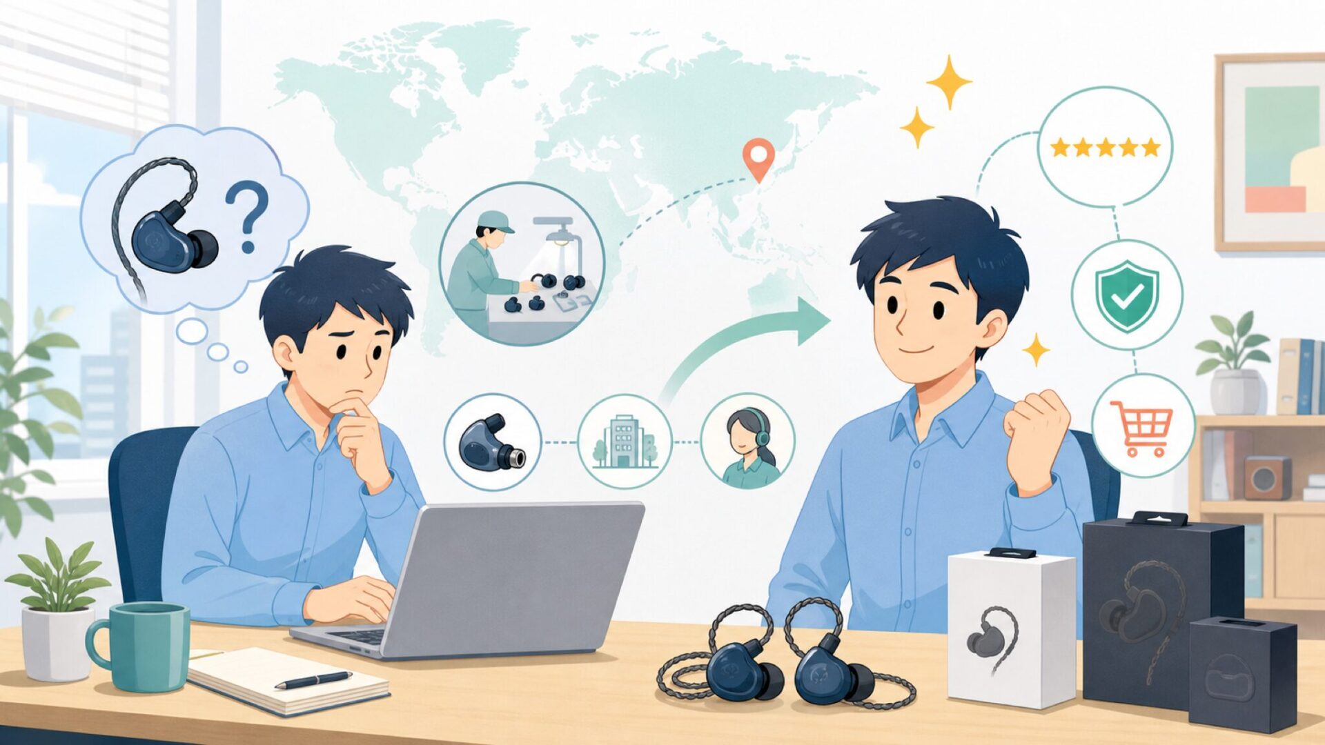 Westoneはどこの国？米国コロラド発の老舗オーディオブランドを解説の要点を表すイラスト