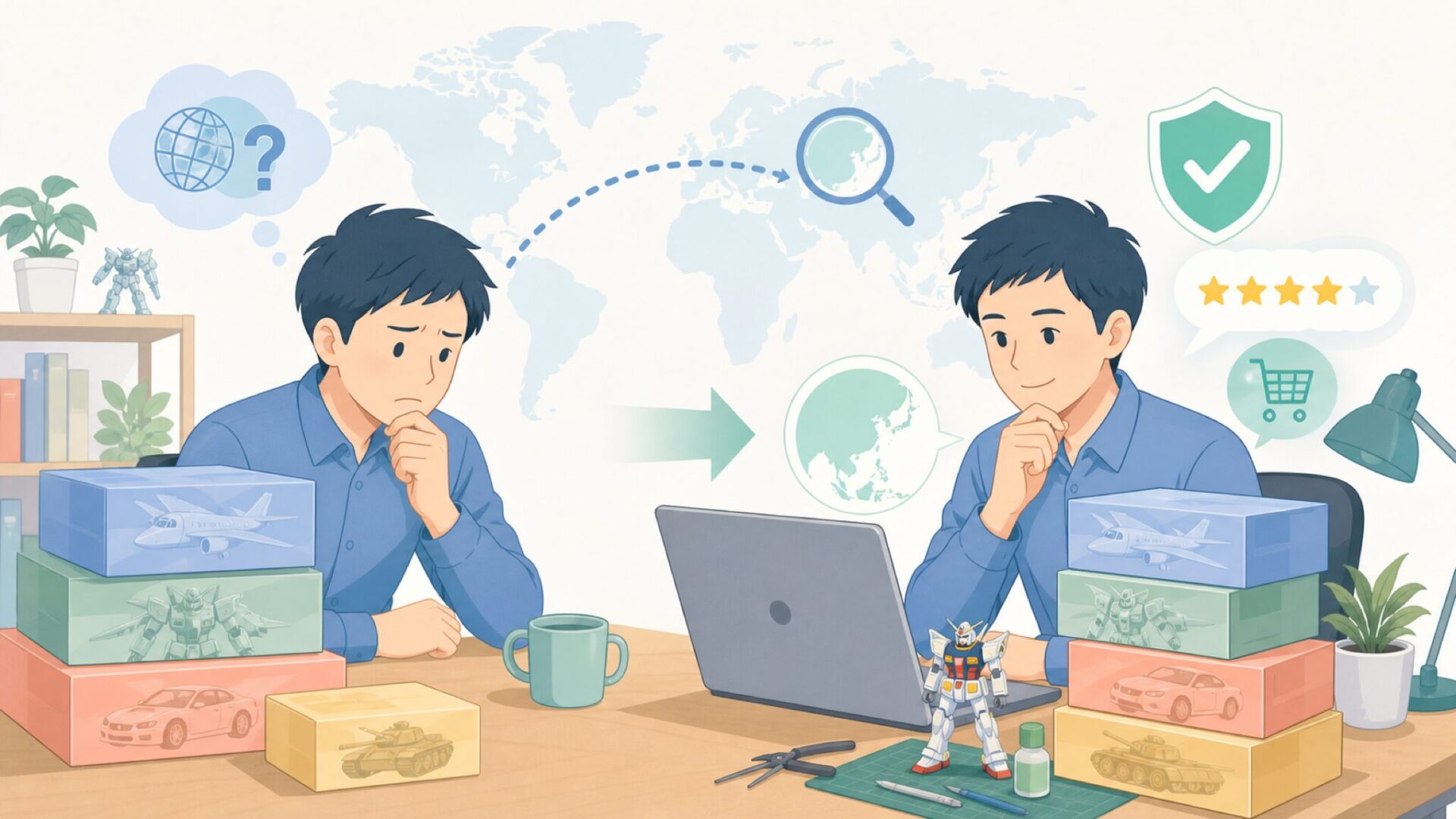 Trumpeterはどこの国？中国メーカーの実力と評価を徹底解説の要点を表すイラスト