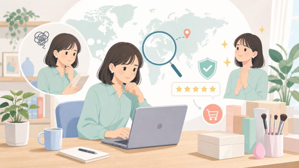 Real Techniquesはどこの国のブランド？プロ姉妹が生んだ信頼の正体を解説の要点を表すイラ