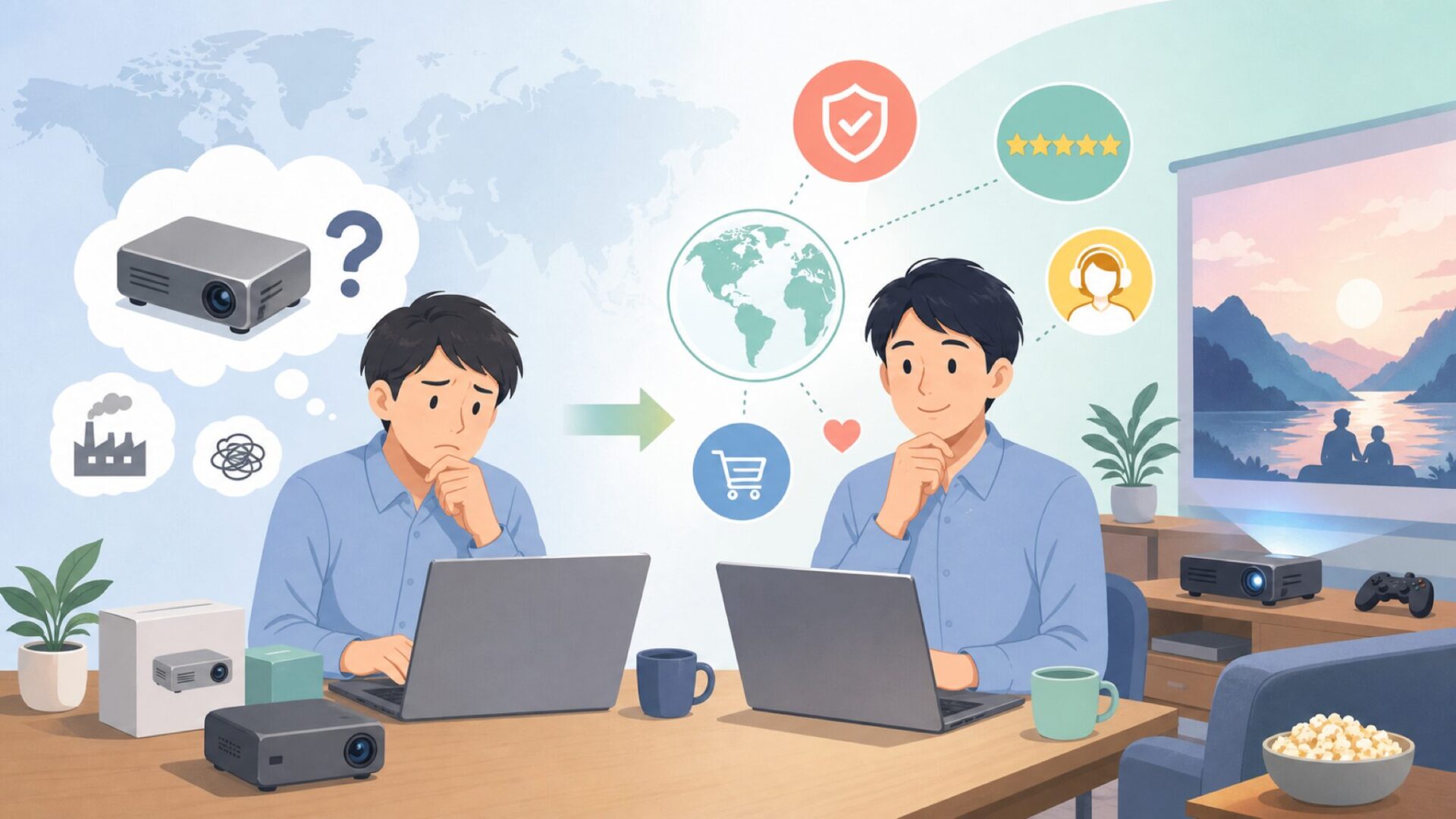 Vamvoはどこの国のメーカー？中国製の安さと品質の実態を徹底解説の要点を表すイラスト