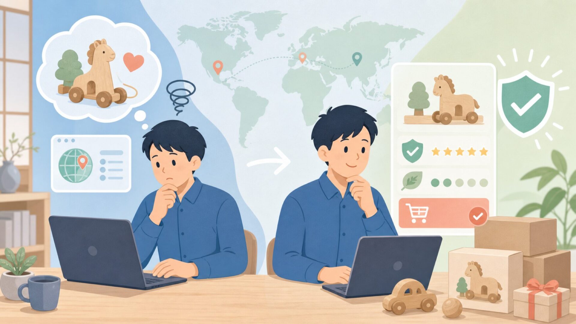 Tender Leaf Toysはどこの国？安全な理由も解説の要点を表すイラスト