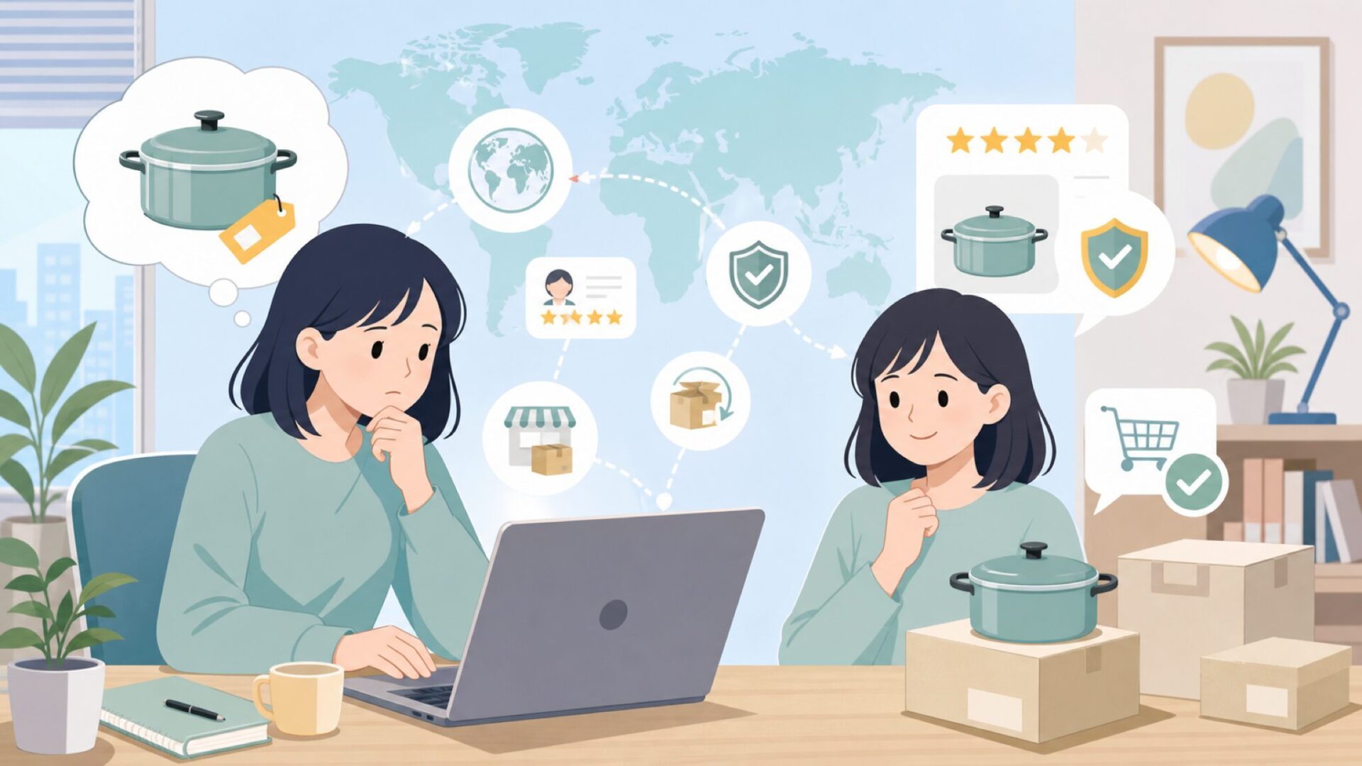 Dexamどこの国のブランド？英国老舗メーカーの実態と購入前チェックリストの要点を表すイラスト