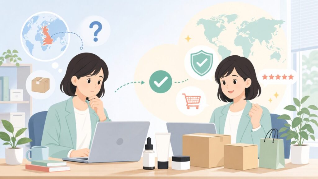 The INKEY Listはどこの国のブランド？イギリス発の成分系コスメを徹底解説の要点を表すイラ