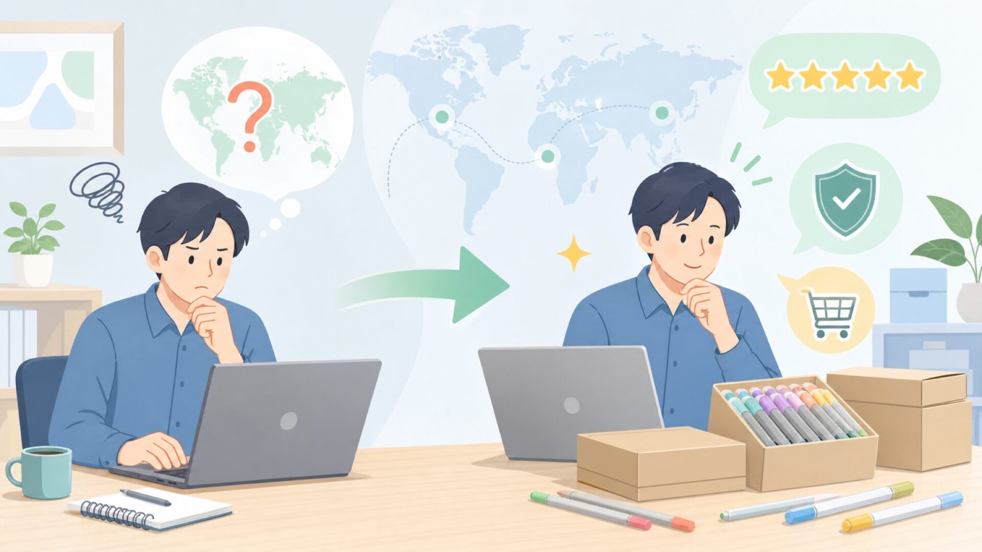 Arrtxはどこの国のブランド？中国発アート用品の信頼性と評判を解説の要点を表すイラスト