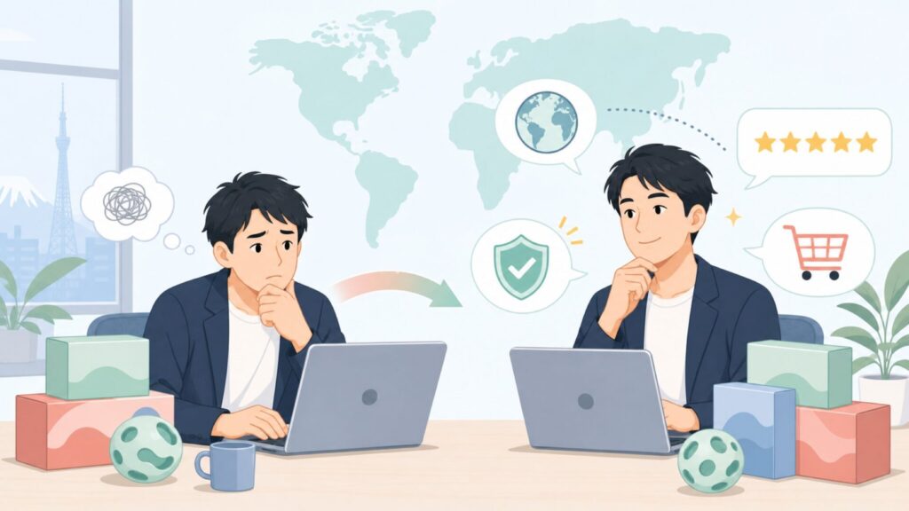Wabobaはどこの国のブランド？北欧スウェーデン発・日本正規代理店も紹介の要点を表すイラスト