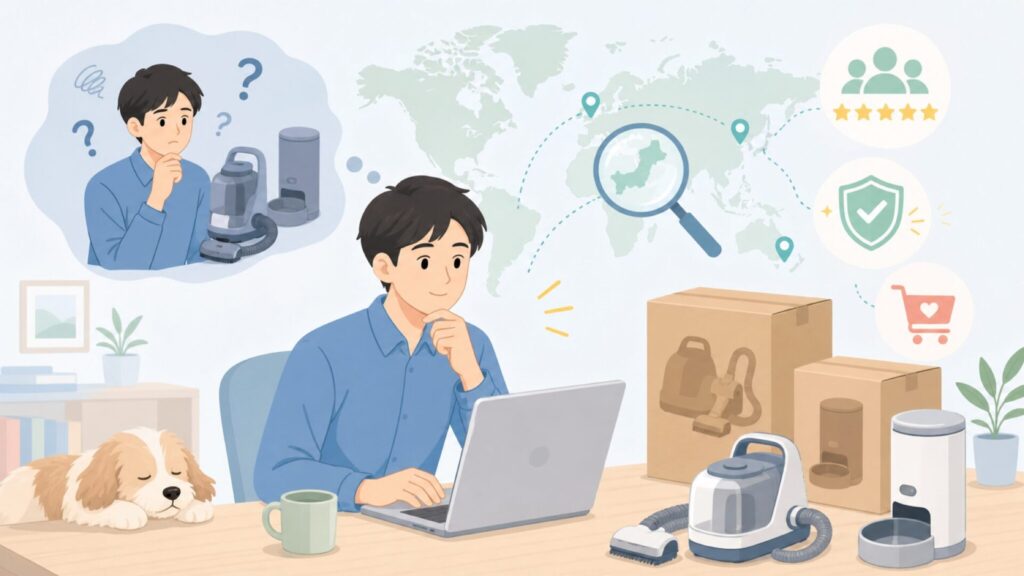Neakasaはどこの国のブランド？中国発の実態と信頼性を購入前に確認の要点を表すイラスト