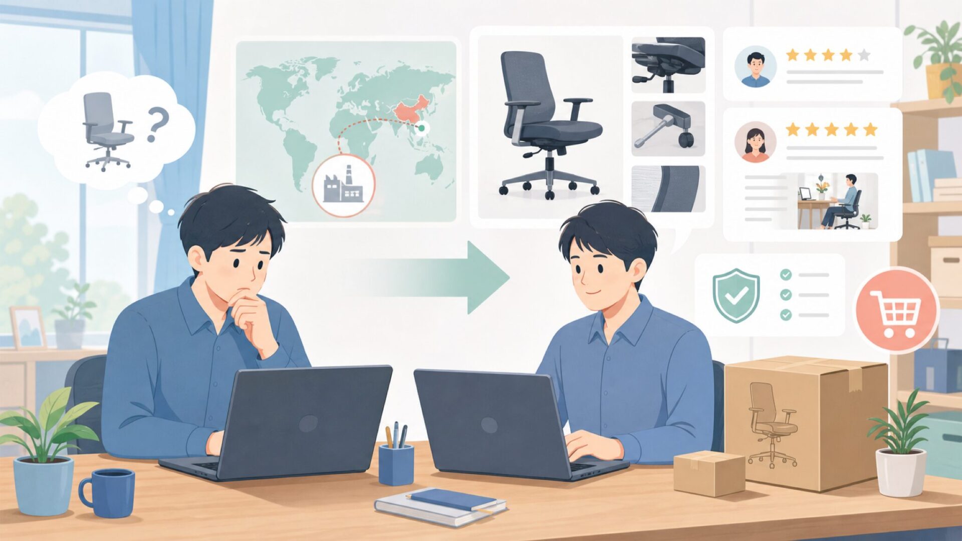 FelixKingはどこの国？中国製の実態とサクラレビュー全検証の要点を表すイラスト