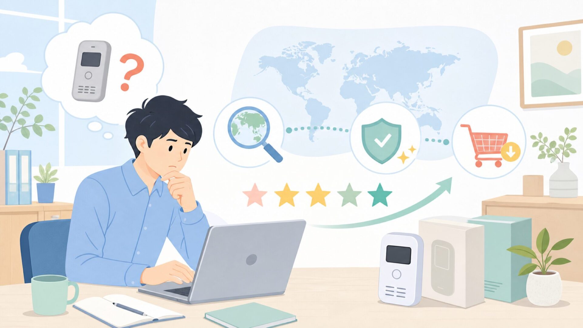 Protmexはどこの国？信頼性と一酸化炭素チェッカーの選び方の要点を表すイラスト