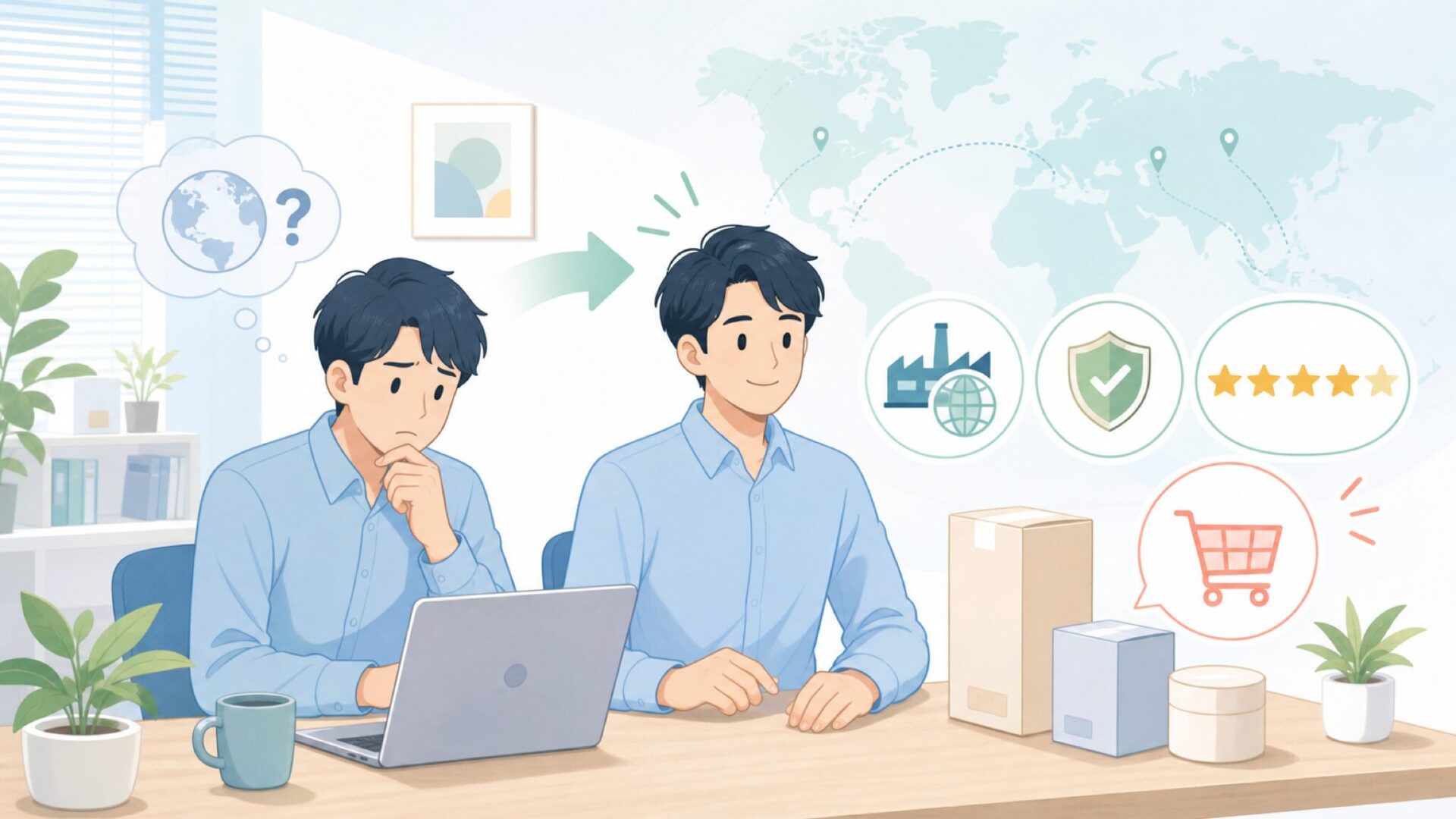 XVXはどこの国？運営元と評判を3分で確認【買う前の不安解消】の要点を表すイラスト