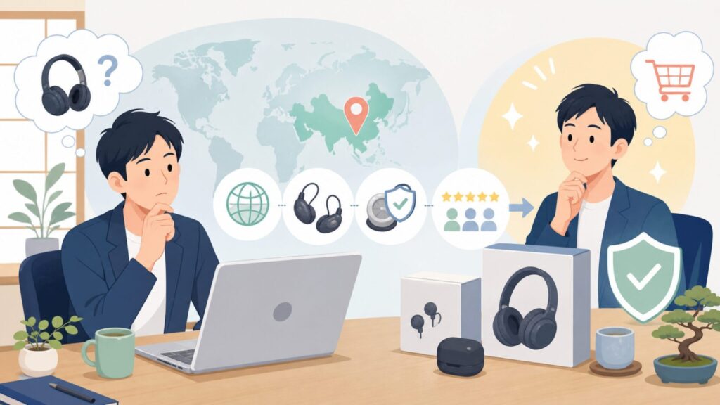 Whizzerはどこの国?中国オーディオ専業メーカーの正体と評判を解説の要点を表すイラスト